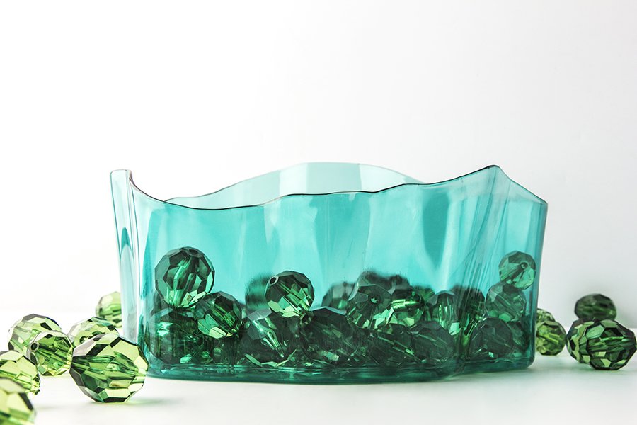 Органайзер зеленый прозрачный маленький Flow QUALY  00-3872245 Зеленый;прозрачный  - Вид №2