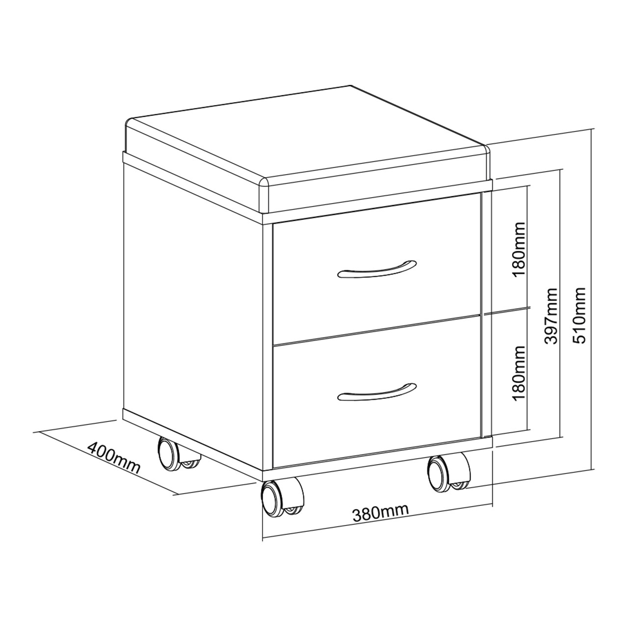 Тумбочка детская на колесиках розовая FunDesk SS15W Pink FUNDESK  00-3948565 Белый;розовый Santreyd  - Вид №3