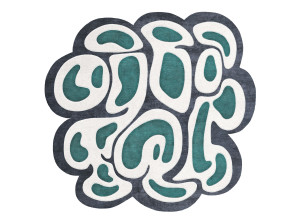 Изогнутый ковер ручной работы