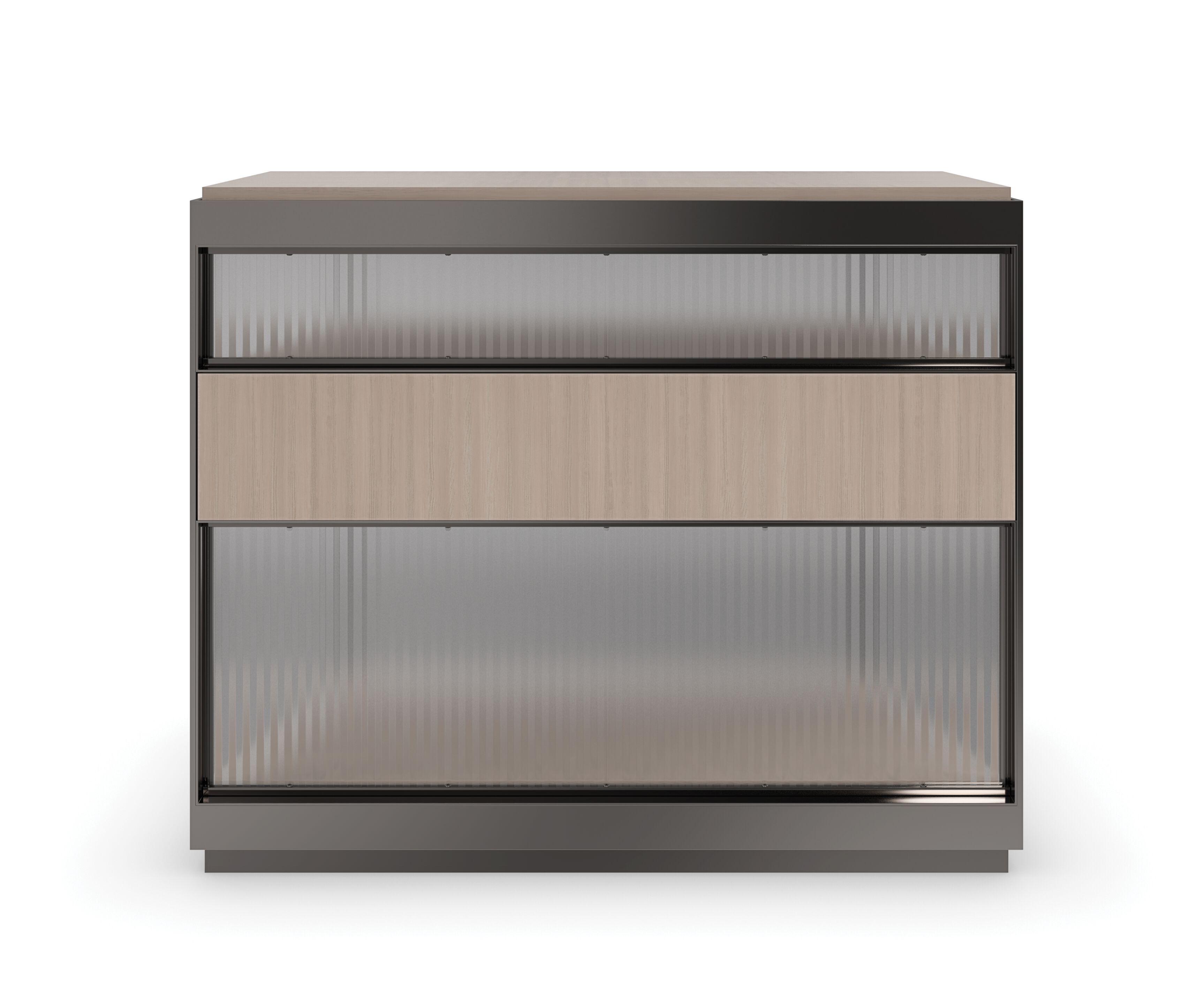 Высокий деревянный прямоугольный журнальный столик с отсеком для хранения Caracole FALLING WATERS ARCH-00111125 - Вид №5