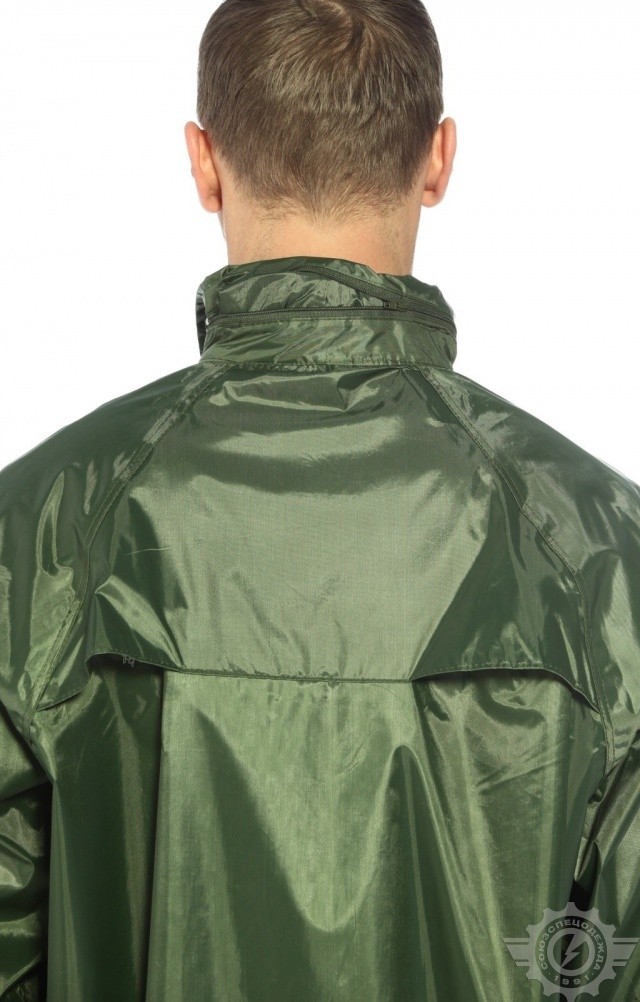 5041817 Плащ Альбатрос влагозащитный ЛАЙТ М зеленый  Непромокаемая спецодежда  размер XXXL  - Вид №10