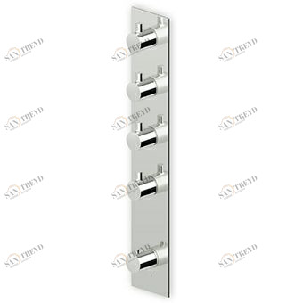 ZT28662 - R97823 Встроенный термостатический смеситель для душа 1/2 "с 4-мя запорными кранами. Zucchetti Pan 