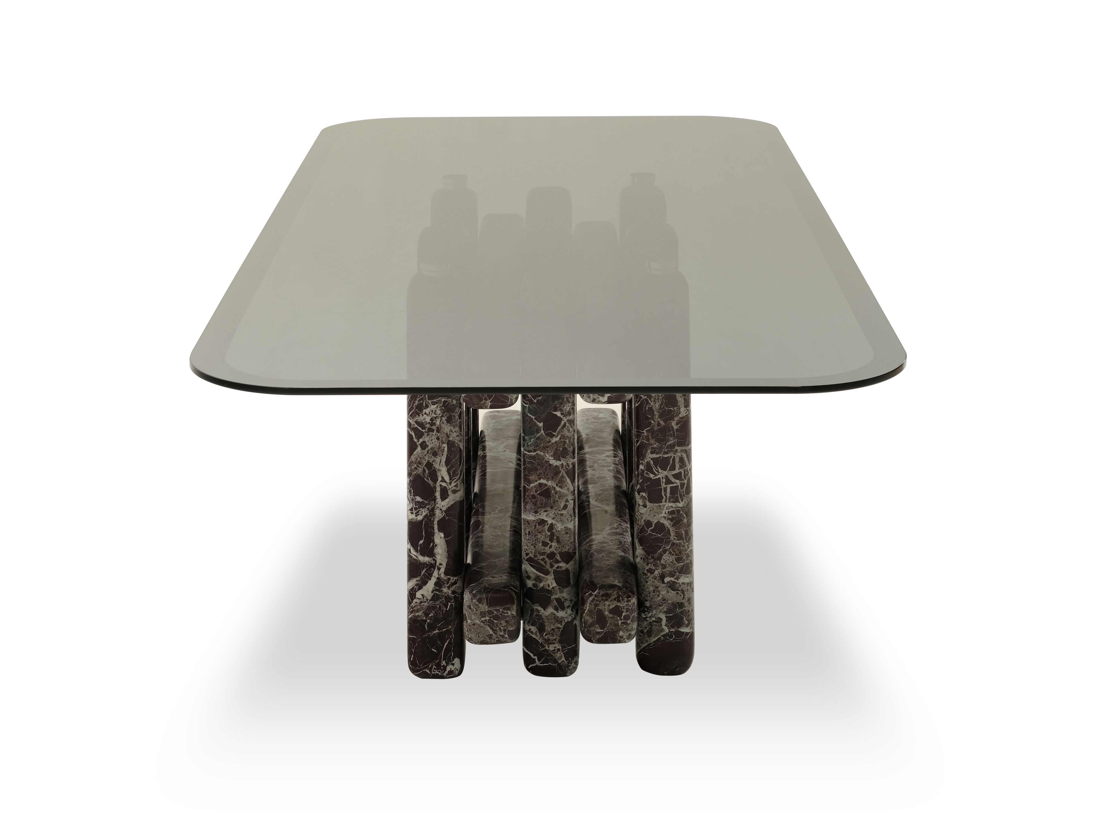 Прямоугольный стол из мрамора и стекла Enne JETEE ARCH-00069724 - Вид №3