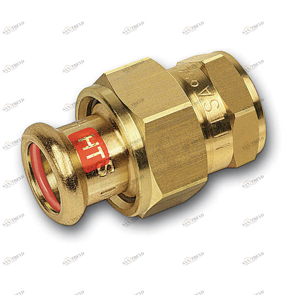 11333042112 SANHA 13330G пресс-фит. солн., бронза, сгон с плоск.упл. ВПр-ВР 42x11/2 мм 