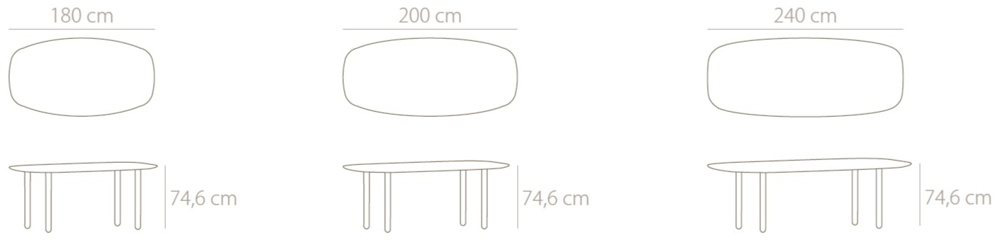 Punt Овальный обеденный стол из дерева sun-id-1348302 - Вид №11