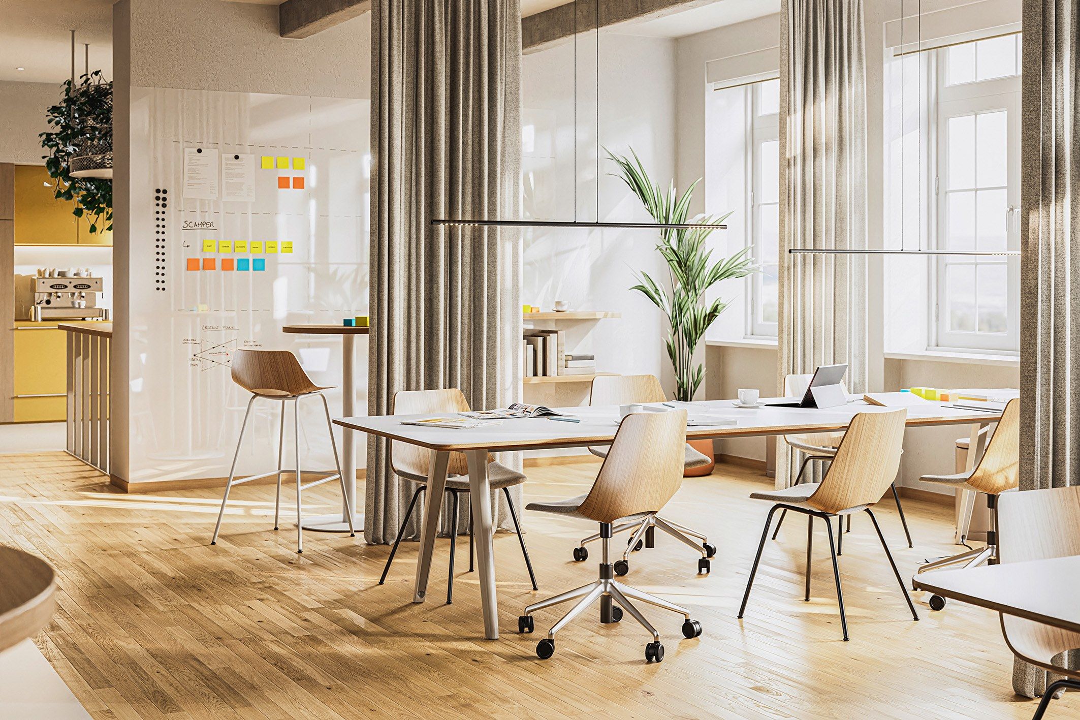 5-спицевое многослойное вращающееся офисное кресло THONET S 661 ARCH-00149051 - Вид №1