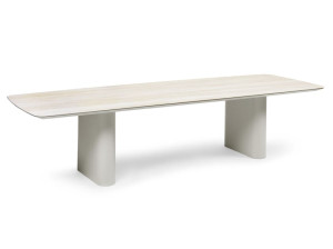 Керамический прямоугольный садовый стол