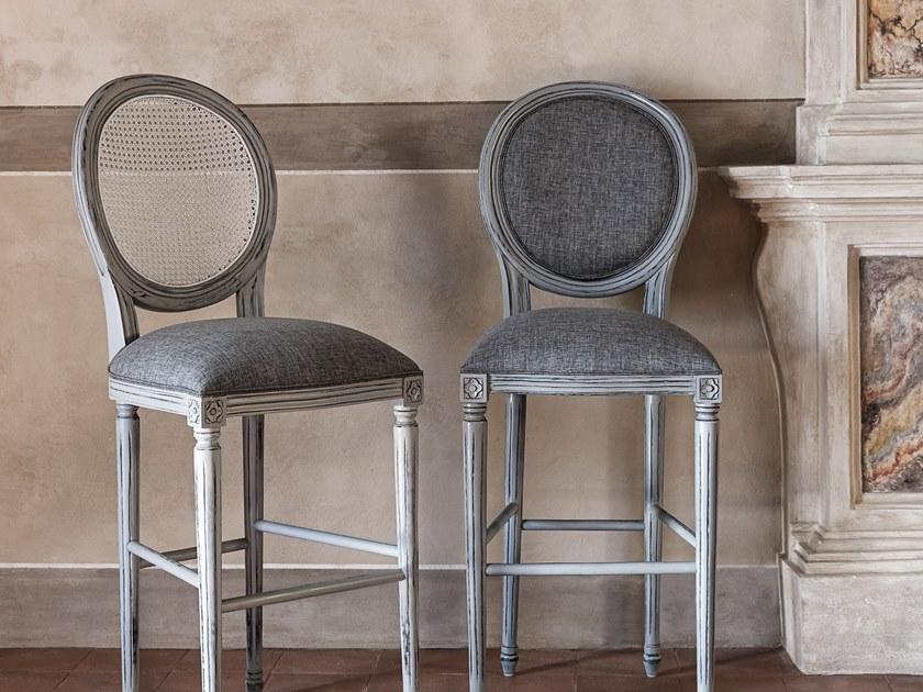 Il Giardino di Legno Табурет из массива дерева с подставкой для ног Mozaic Moza0358 - Вид №1