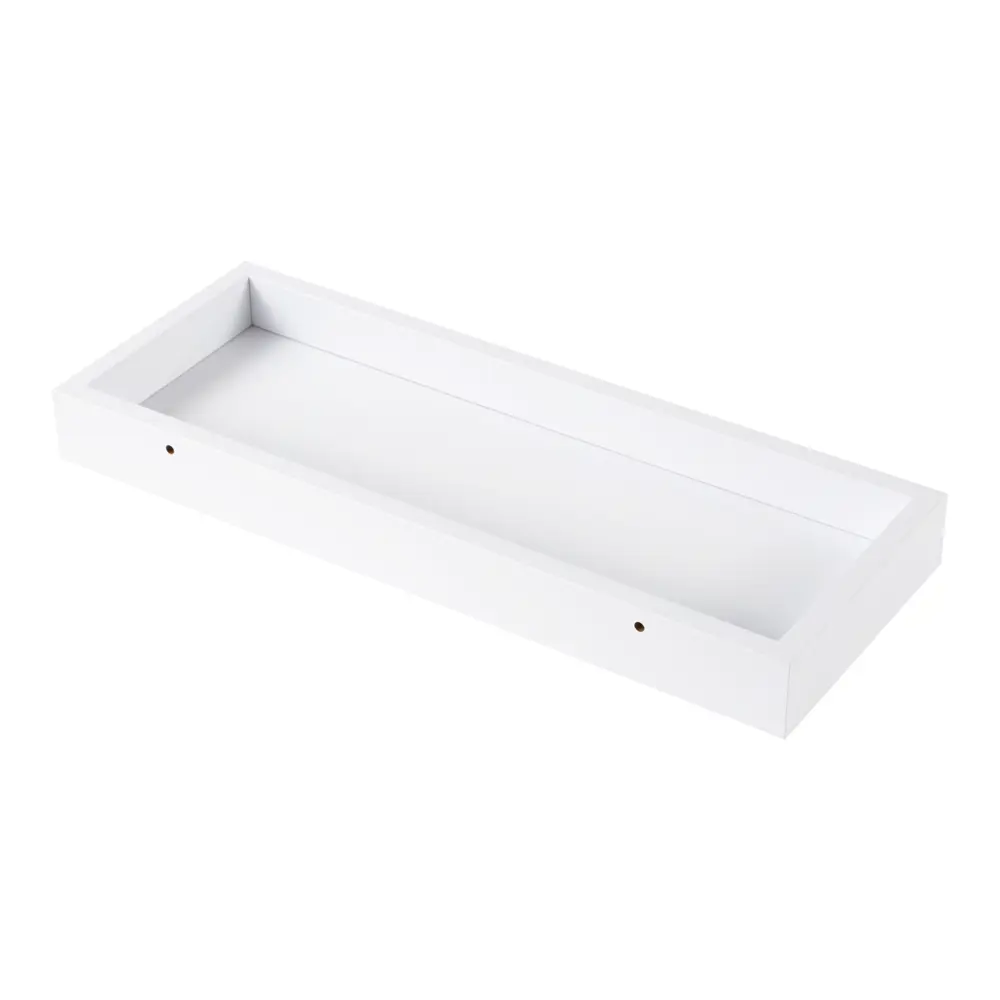 Настенная полка KONSENSA 40x15см со скрытым креплением МДФ цвет белый 89425867 STLM-2032781  - Вид №3