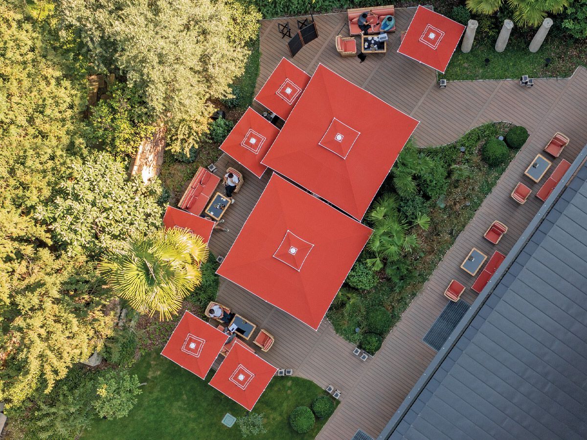 Зонтик с центральным полюсом Ombrellificio Poggesi PARTY ARCH-00032116 - Вид №4