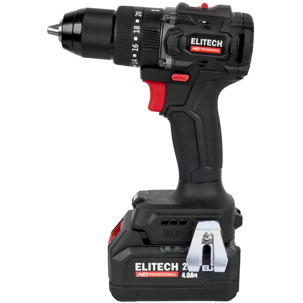 Elitech HD CD20ISL2 - профессиональная аккумуляторная дрель-шуруповерт с ударным механизмом 89409771 STLM-1568851 - Вид №2