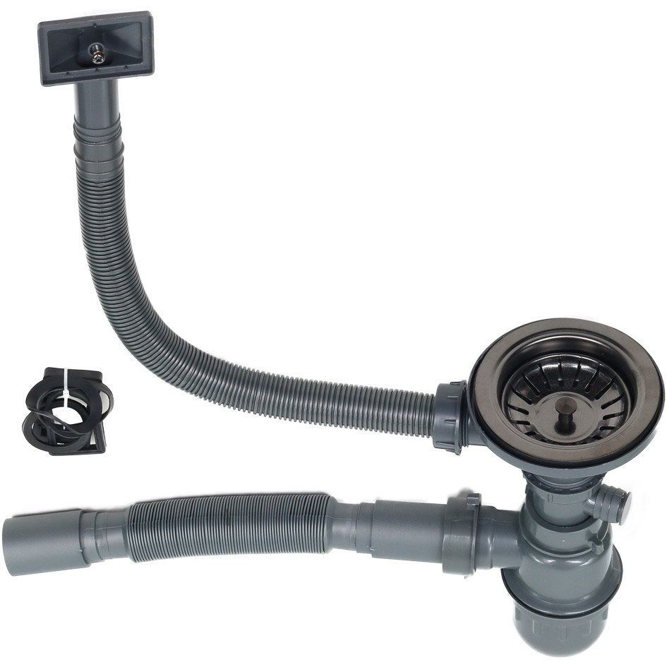 Мойка D4545HB MELANA ProfLine 1,2/220 ГРАФИТ врезная квадратная D4545HB D4545HB графит - Вид №1