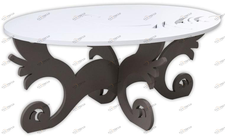 LAS Овальный журнальный столик для гостиной sun-id-1491809