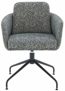 Ligne Roset Вращающееся кресло из ткани с 4 спицами и подлокотниками Tadao 10261311-10261312