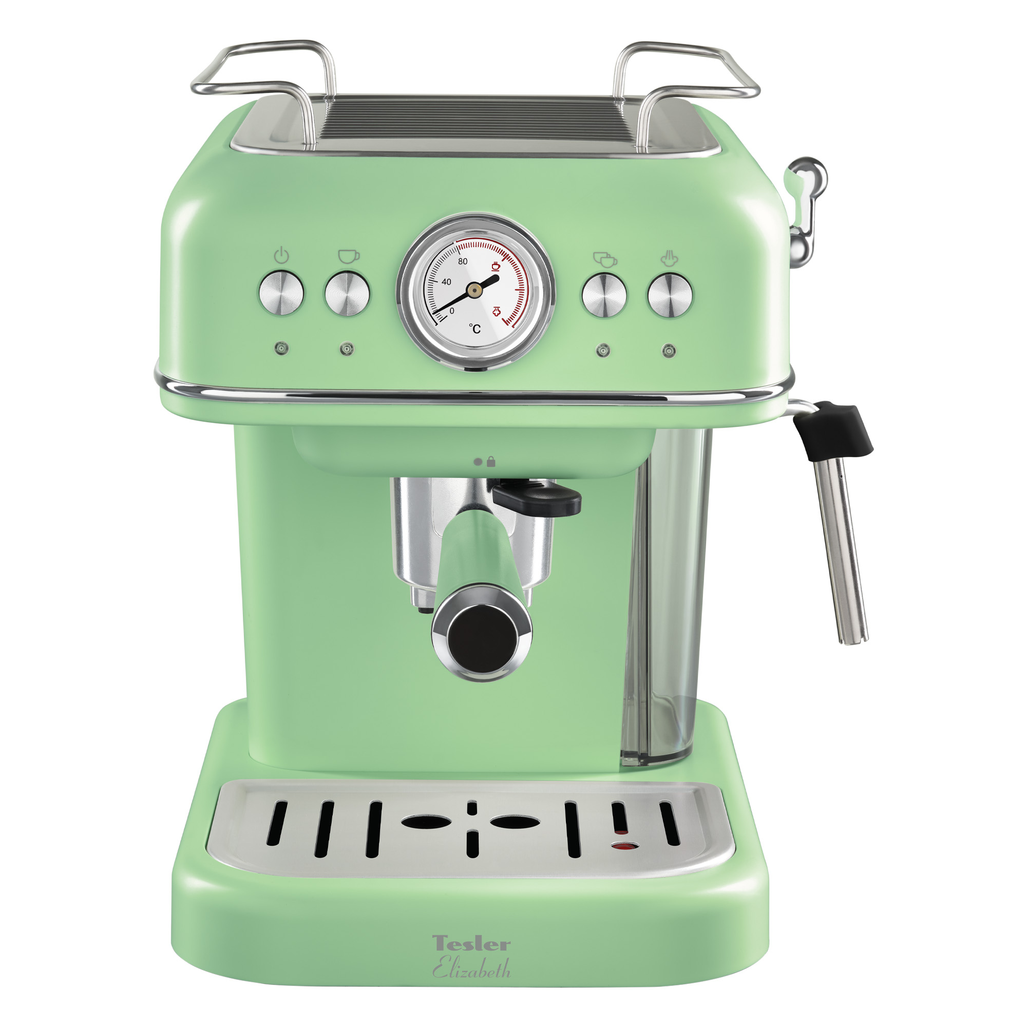 9130744 Кофеварка рожковая Tesler ECM-245 GREEN зеленый STDN-0138742 - Вид №1