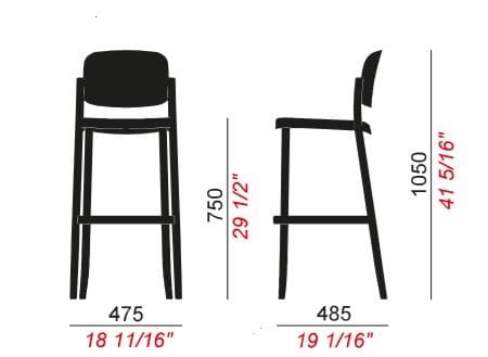 Полипропиленовый стул COLOS ARCH-00143363 - Вид №4