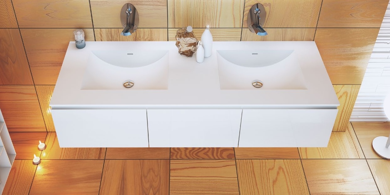 Moma Design Тумба под раковину подвесная с 3 ящиками 1800 Emotion350/ 3 белый матовый EMT32180 - Вид №1