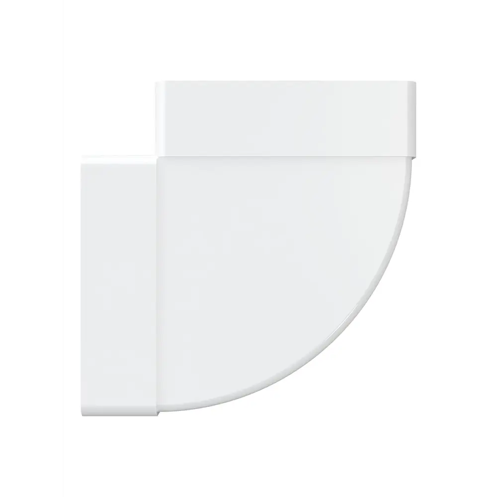 Колено горизонтальное Fonet 55x110 мм 90 градусов пластик STLM-2028219 - Вид №3