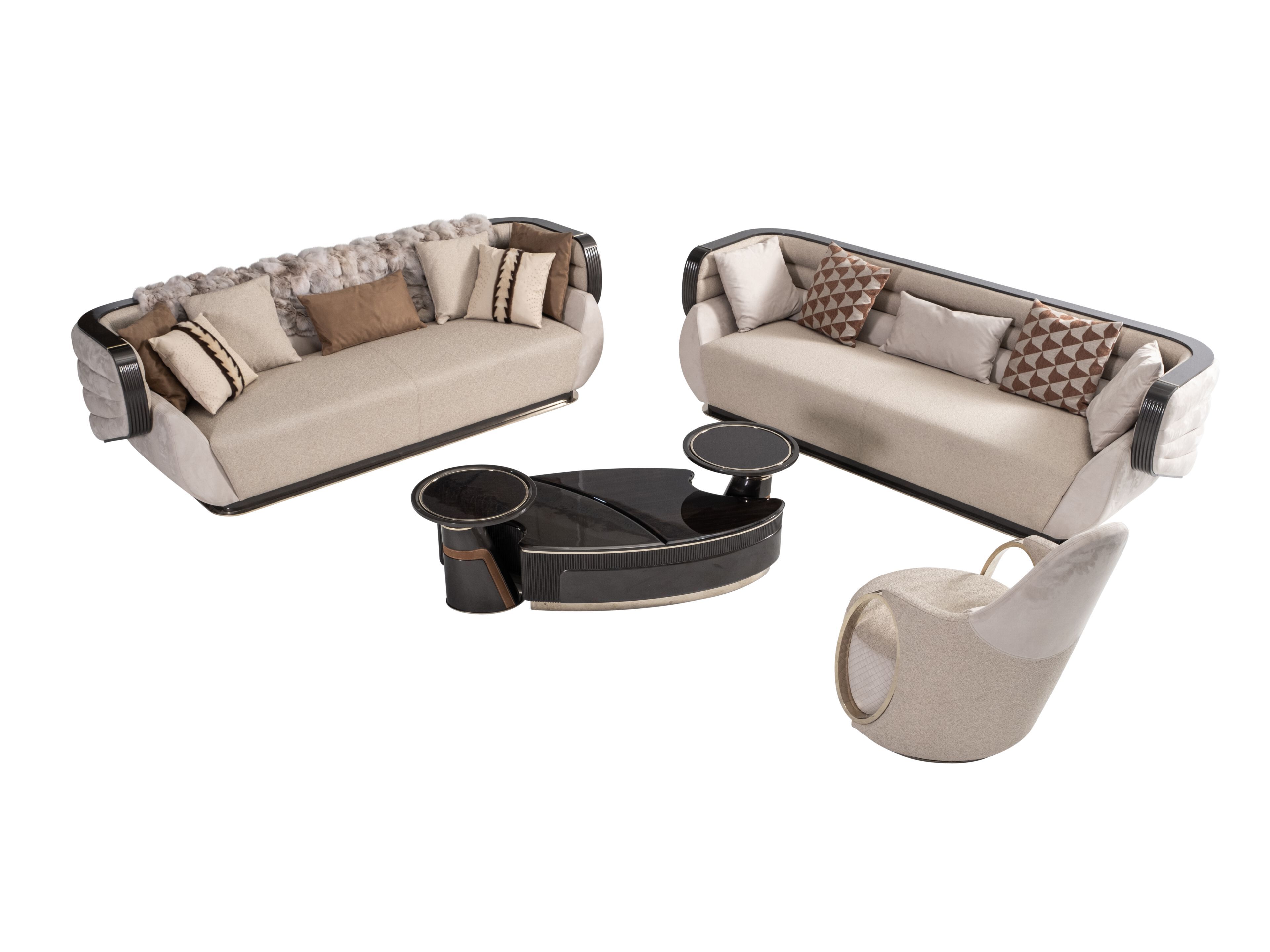 Тканевое кресло с подлокотниками Zebrano Niks ARCH-00014043 - Вид №1