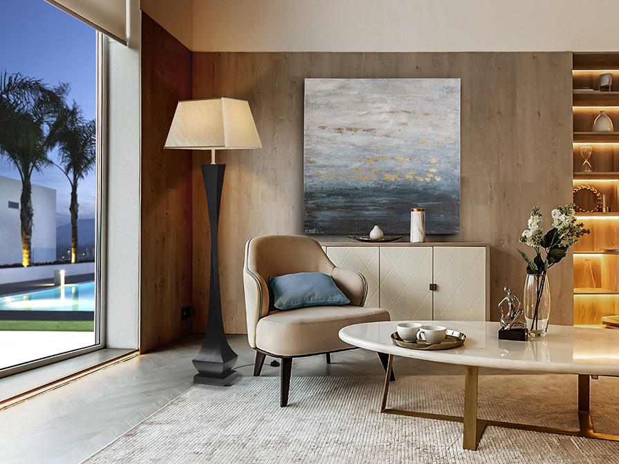 024656 Торшер черный матовый Schuller Deco - Вид №1