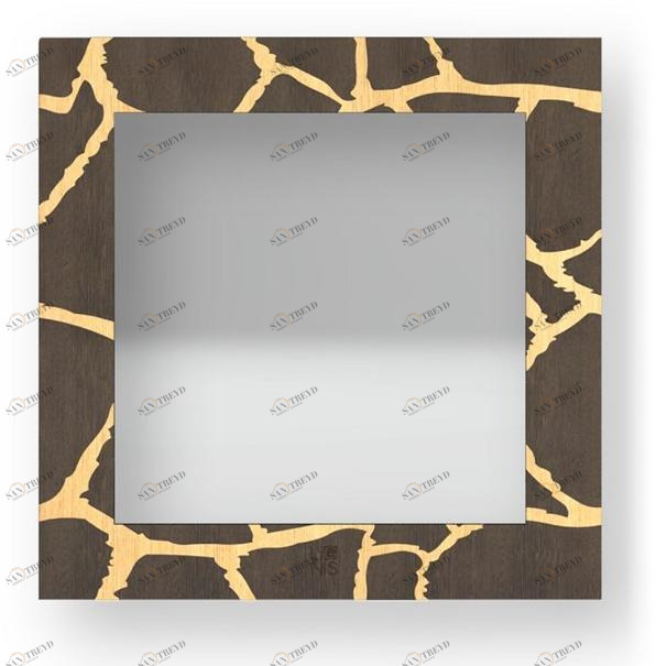 LIGNIS® Квадратное настенное зеркало в раме Dolcevita animalier 12.014