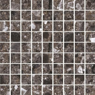 Мозаика K-333/MR/m01 Terrazzo Dark Grey 30x30 Kerranova sun-id-329063