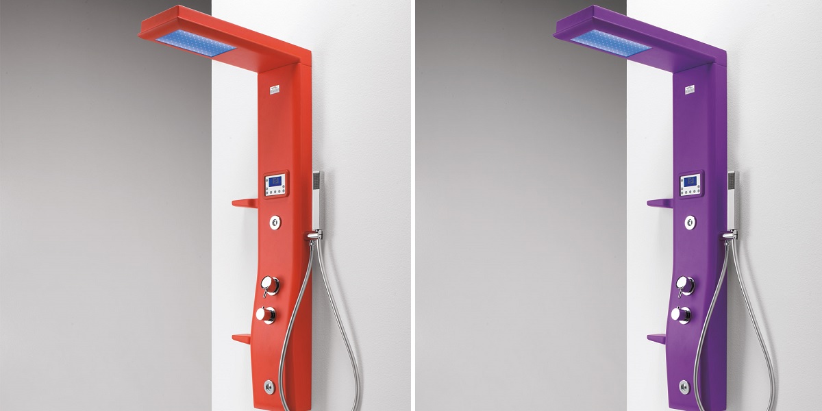 Душевая колонна Etoile White 125 см базовая 4ETA3N0W Gruppo Geromin - Вид №2