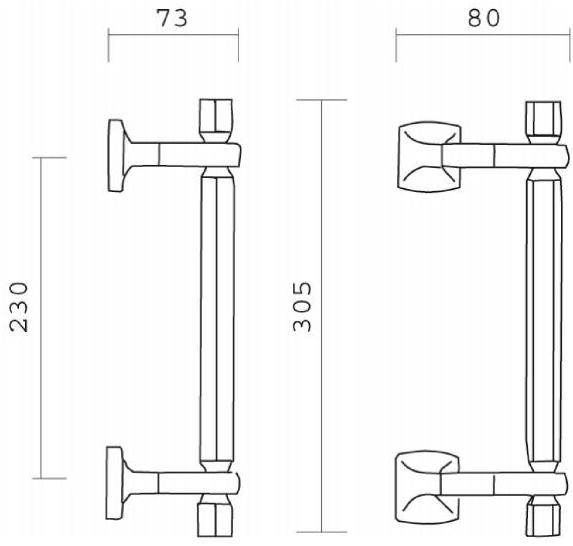 Pasini Ручка из латуни  0105  - Вид №2