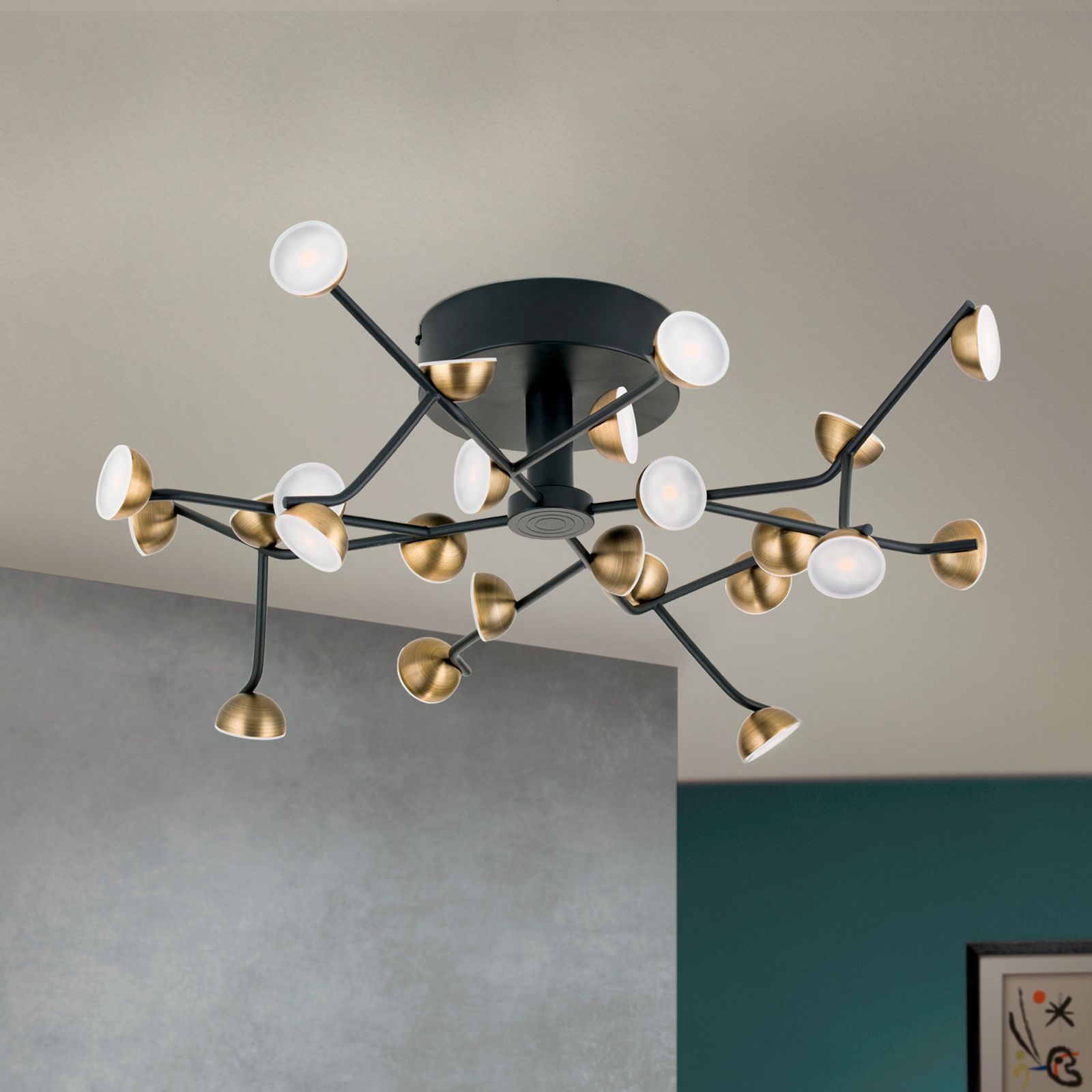 Металлический светодиодный потолочный светильник Orion Blossom ARCH-00124325