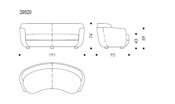 Ткань диван Wittmann ARCH-00062684 - Вид №3