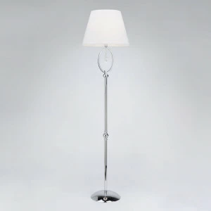 Торшер Eurosvet Madera 01056/1 хром/прозрачный хрусталь Strotskis EUROSVET ЭЛИТНЫЕ 222926 Белый;хром