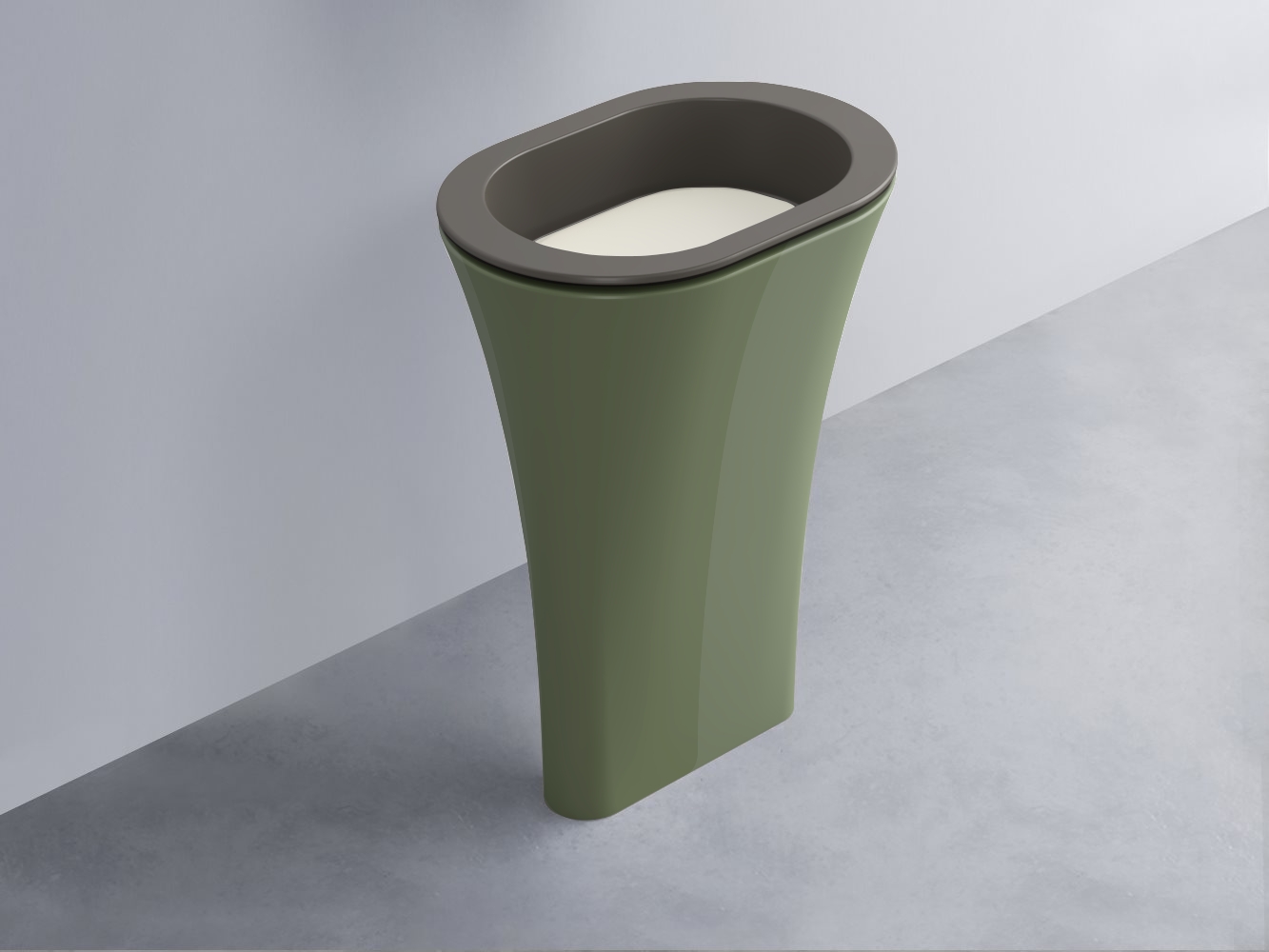 AMLA65-FN+AMPILO-TL+AMCOLO-AG Раковина Amedeo Ovale отдельностоящая cielo Enjoy + Amedeo Ceramica Cielo