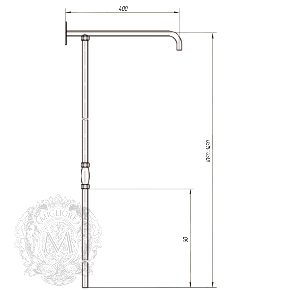 Душевая колонна MIGLIORE King ML.RTR-36.219.CR - хром  - Вид №2