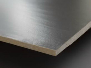 Гипсовая плита с покрытием и целлюлозное волокно