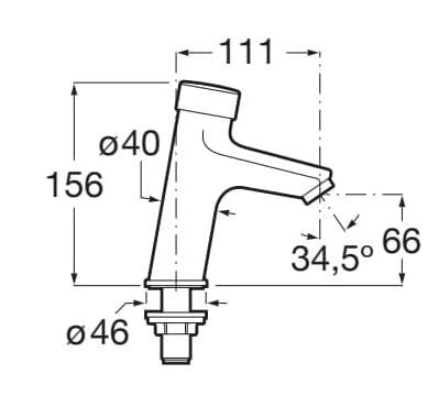 Смеситель для раковины с таймером Roca Fluent ARCH-00057723 - Вид №2