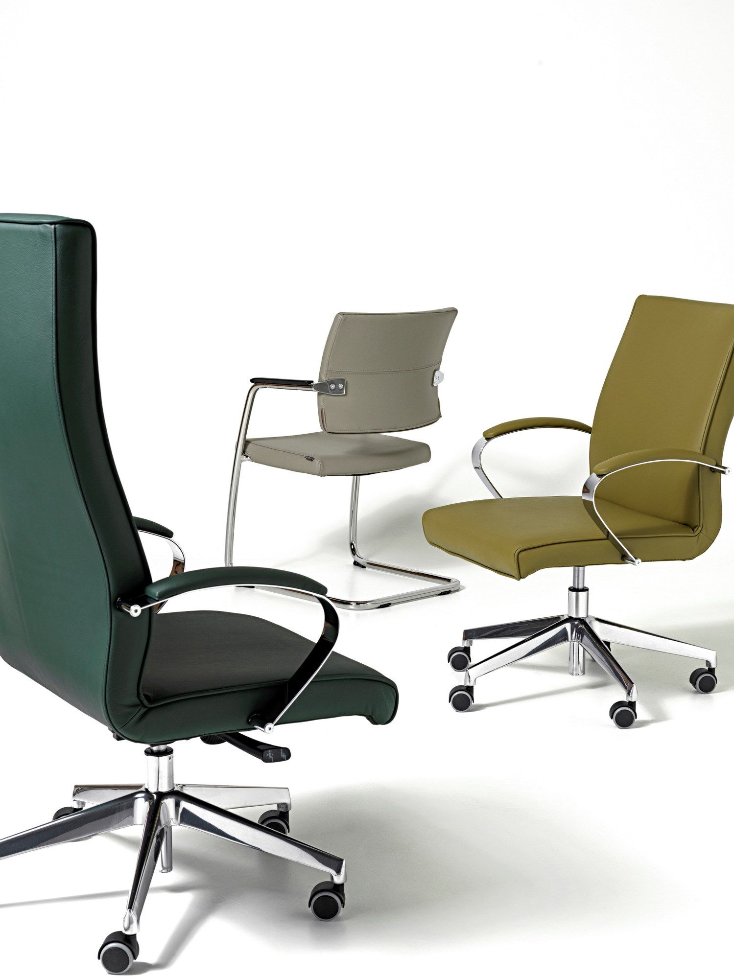 5-спицевое кожаное офисное кресло Diemme ARCH-00098637 - Вид №4