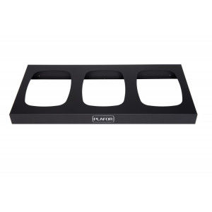 356-00 PLAFOR Металлическая база для 3 мусорных баков PLAFOR Sort Bin для раздельного сбора мусора 3 х 28 л. Черный