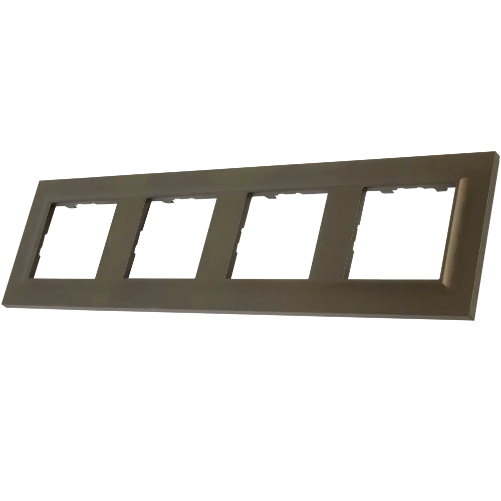 Рамка Legrand Structura бронзовая для 4 розеток 82669039 STLM-0033524 - Вид №1
