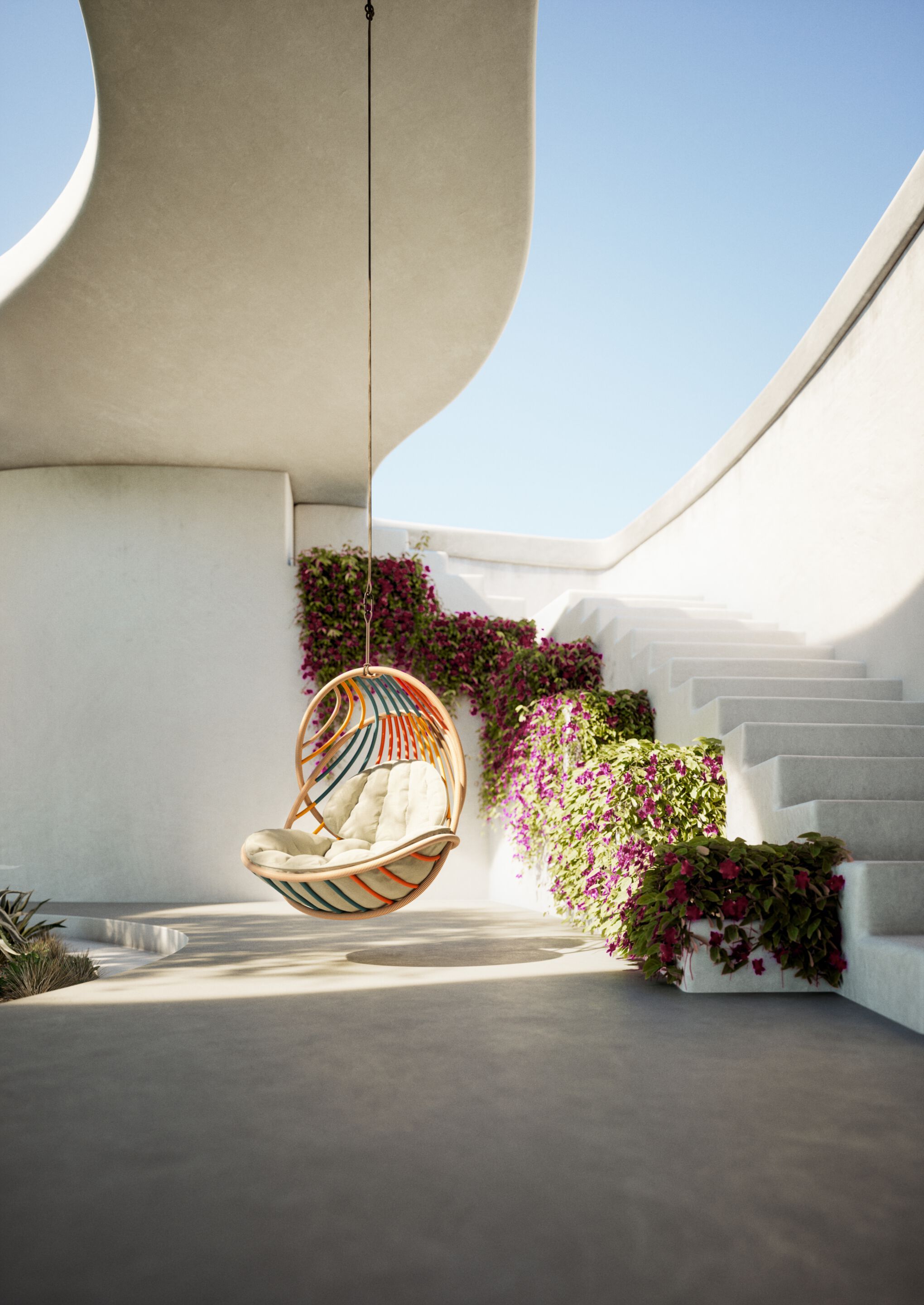 1 место ткань висит сиденье DEDON KIDA ARCH-00011431 - Вид №1