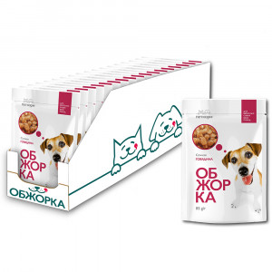 ПР0051895*24 Корм для собак кусочки в соусе с говядиной пауч 85г (упаковка - 24 шт) ОБЖОРКА