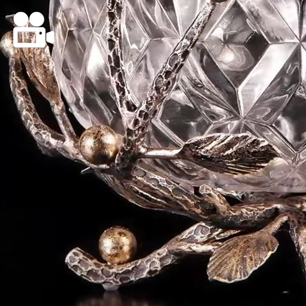 59002 Фруктовница-конфетница Весна Бронза BOGACHO 4627179652821