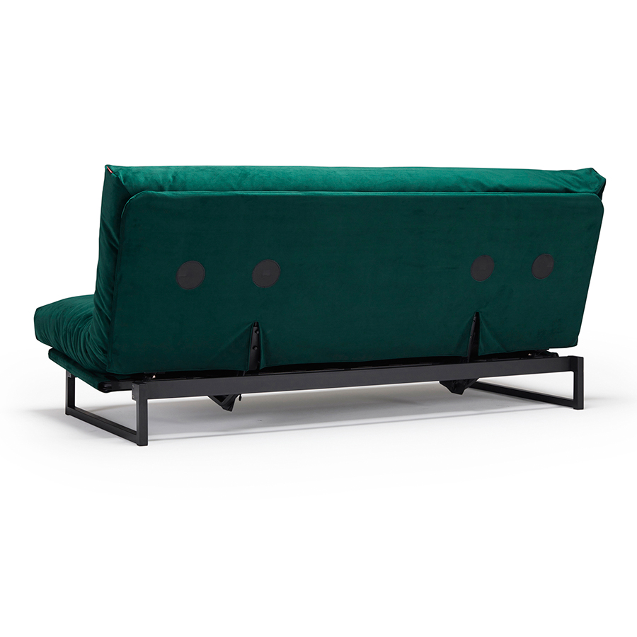 Диван Fraction с матрасом Spring Round, черными ножками и защитным чехлом, зеленый Innovation Living FRACTION540 - Вид №8