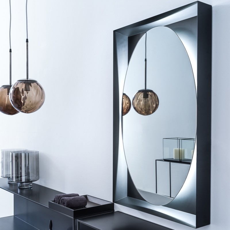 P464X220 Зеркало планеты Adriani e Rossi глянцевый черный  - Вид №7