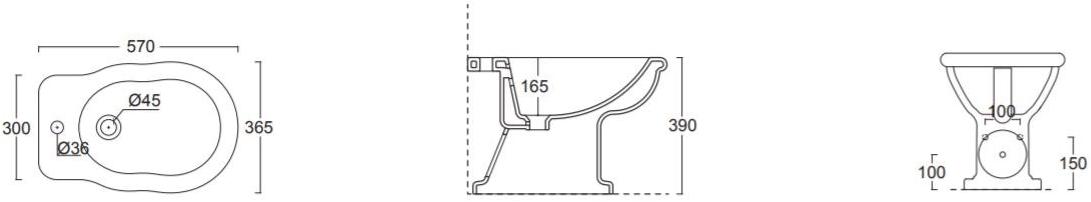 28220101 Биде напольное Boheme Alice Ceramica - Вид №9