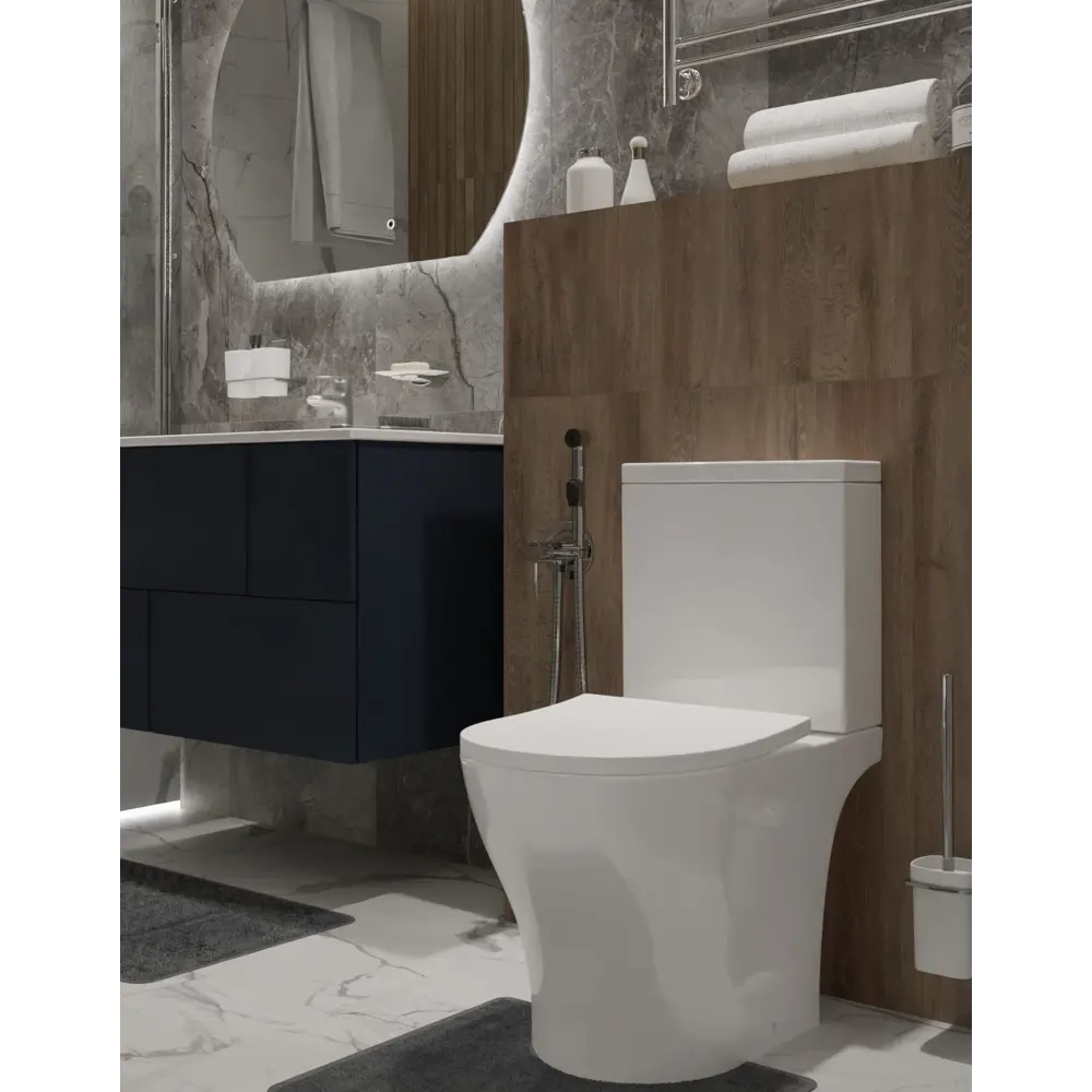 Унитаз-компакт Sensea Lisso с двойным сливом и безободковым дизайном 83614391 STLM-0042798 - Вид №2