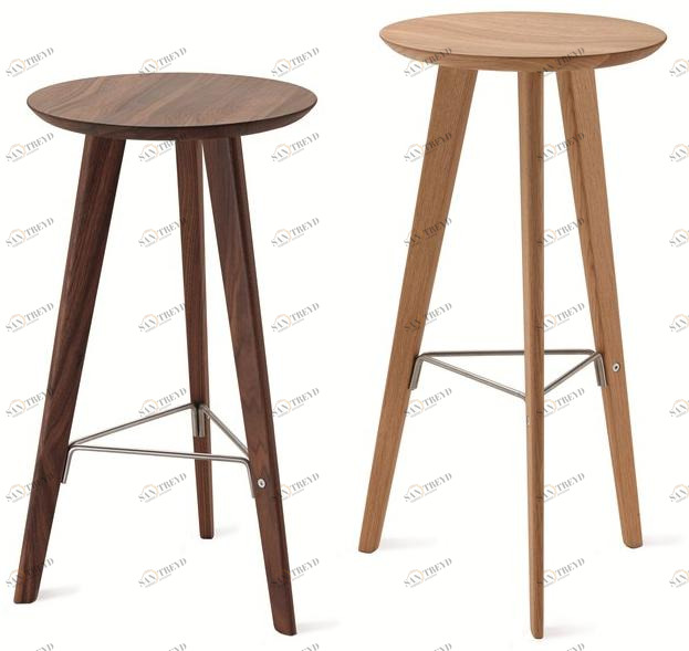 Zanotta Высокий табурет из массива дерева sun-id-1407694