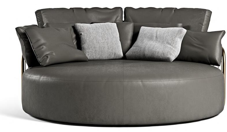 Formitalia Изогнутый кожаный диван Charleston sun-id-1361383 - Вид №1