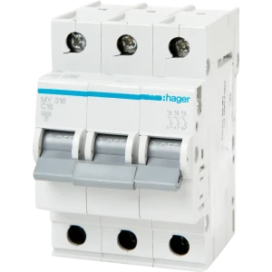 Автоматический выключатель Hager MY316 3P C16 А 4.5 кА 12868296 STLM-2089517
