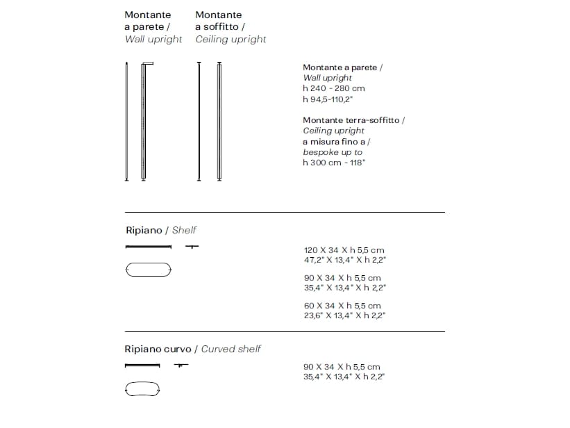 Стеклянный книжный шкаф с креплением пол-потолок Naturedesign Главная ARCH-00088266 - Вид №21
