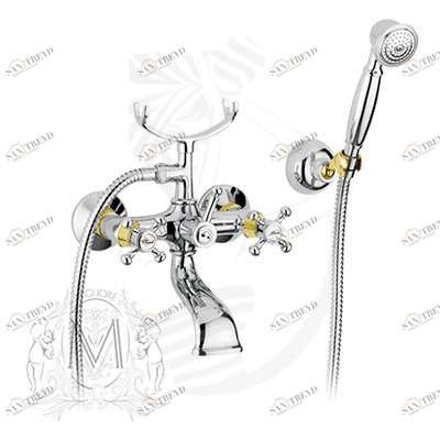 Смеситель MIGLIORE Lady ML.LAD-902.CRDO для ванны/душа - хром/золото 